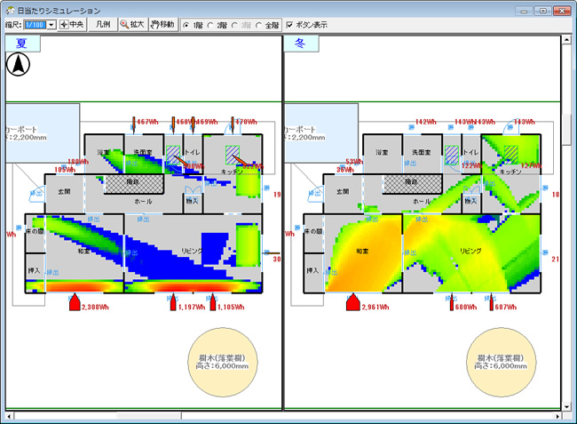 日射熱シミュレーション